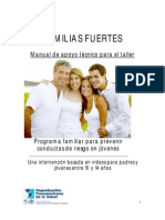 Familias Fuertes - Manual de Apoyo Técnico para El Taller