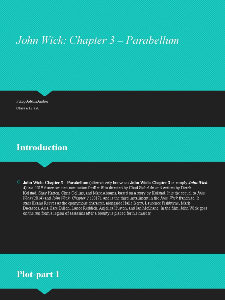 John Wick: Chapter 3 Parabellum Review - Martial Journal