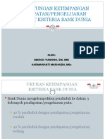 PENGHITUNGAN KETIMPANGAN KRITERIA BANK DUNIA