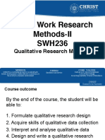 Social Work Research Methods-II SWH236