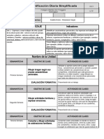 Planificación Marzo Artes 1° 2021