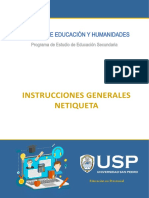 Instrucciones de La Sesión (Netiqueta) Educacion Secundaria