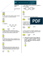 EXAMEN DE RAZONAMIENTO MATEMÁTICO Tercer Año