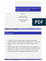 Teaching With R Notes