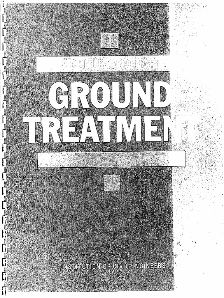 ICE Specification for Ground Treatment | PDF | Drainage | Filtration