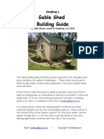 Gable Shed Building Guide