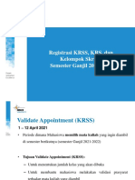 Materi Sosialisasi Registrasi KRSS KRS Dan Kelompok Skripsi Ganjil 2021-2022 Update