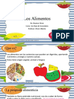 Alimentos: nutrientes, clasificación y pirámide