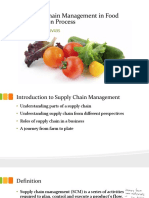Supply-Chain Management in Food Production Process: Course Code: SV435