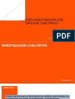 Método Investigación Con Enfoque Cualitativo: Dr. Carlos Zulueta Cueva