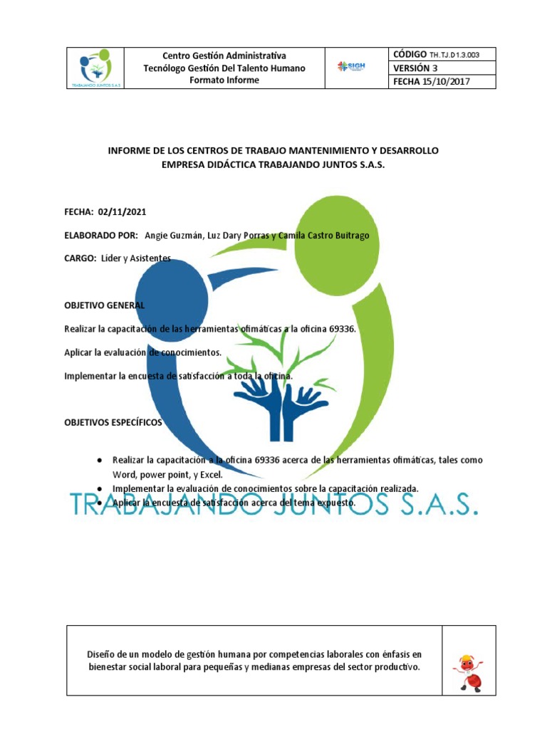 Formato Informe | PDF | Gestión del talento | Business