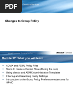 Changes To Group Policy: Windows Server 2008 Directory Services