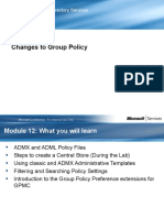 Changes To Group Policy: Windows Server 2008 Directory Services