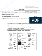 Evaluación de Matemática Cuarto Básico 2021