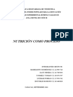 Nutrición Como Proceso