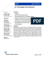 2007-01-18 Early Defaults Rise in Mortgage Securitization (Moody's Special Report)