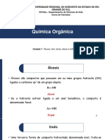 QO - Unidade 7 - Álcoois, Tióis, Fenóis, Éteres e Sulfetos