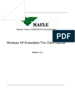 Windows XP Embedded Thin Client Manual