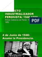 Isi Industrializacion Peronista 1946 - 1955 e Industrialización Desarrollista