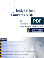 Key Insights Into Emirates NBD: BY: Sankalp Khanna (SMBA09062) Tarun Baijnath (SMBA09075)