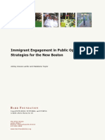Immigrant Engagement in Public Open Space: Strategies For The New Boston