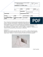 ACTIVIDADES DE (Mecanica Aplicada 1er Corte 20%)