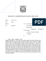 Walikota Administrasi Jakarta Selatan SP 1