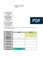 Horario Academico 2021-2022