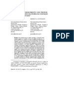 Um Estudo Do Conhecimento Não Proposicional No Contexto Da Teoria Da Cognição Incorporada e Situada