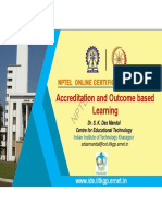 Nptel: Accreditation and Outcome Based Learning