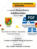 PRIMEROS AUXILIOS Adolescentes Completo