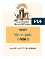 Éorie Des Graphes: Épartement D'informatique