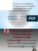 Formação de Professores de Línguas no PIBID