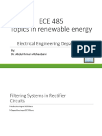 ECE 485 Topics in Renewable Energy: Electrical Engineering Department