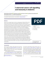 (14796821 - Endocrine-Related Cancer) Remodelling of Colorectal Cancer Cell Signalling by Microbiota and Immunity in Diabetes