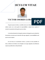 Curriculum Vitae Original Victor Osores