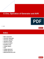 E-One Generator Operation and AVR Setup