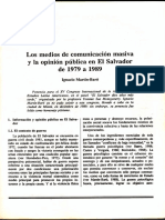 (1989d) Los Medios de Comunicación Masiva y La Opinión Pública