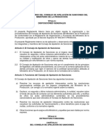 REGLAMENTO INTERNO DEL CONSEJO DE APELACIÓN DE SANCIONES DEL MINISTERIO DE LA PRODUCCIÓN 
