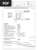 RC Beam Torsion Design (BS8110 - Part2 - 1985)