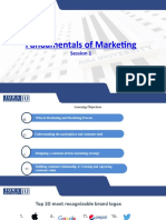 Fundamentals of Marketing: Session 1