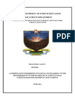 Screening Tobacco Selections for Resistance to Pythium Root Rot