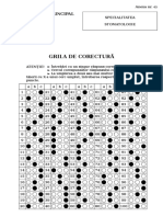 2017 Grad Principal 11 Corectura Test Grila Stomatologie