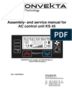 Assembly and Service Manual for AC Control Unit KS 45
