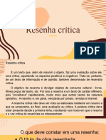 Resenha Crítica + Exercícios