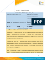 Ficha Resúmen 16-04 Psicología Cultural El Reconocimiento de Una Frontera Antropológica en La Explicación en Psicología