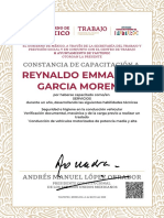 Reynaldo Emmanuel Garcia Moreno: Constancia de Capacitación A