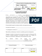 FT-SST-012 Formato Acta de Constitución Del Comité de Convivencia Laboral