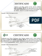 Certificado em Altura NR 35 Serralheria Prudentina