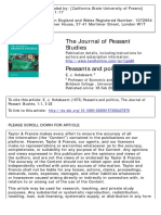 The Journal of Peasant Studies: To Cite This Article: E. J. Hobsbawm (1973) Peasants and Politics, The Journal of